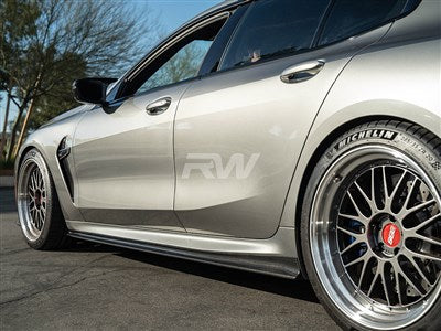 RW Carbon BMW G16/F93 M8 Gran Coupe CF Side Skirt Extensions bmwf9203