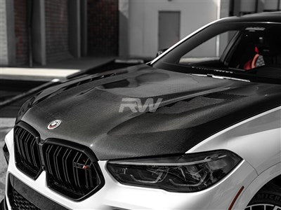 RW Carbon BMW G06 X6 F96 X6M Carbon Fiber Hood bmwg06004
