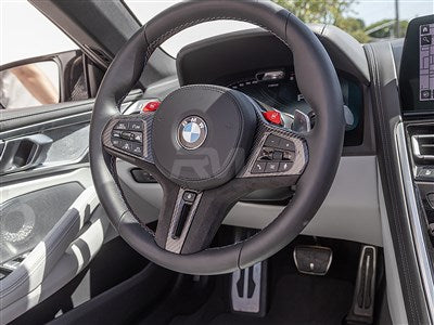 RW Carbon BMW 8 Series M8 Carbon Fiber Alcantara Steering Wheel Trim bmwg20008