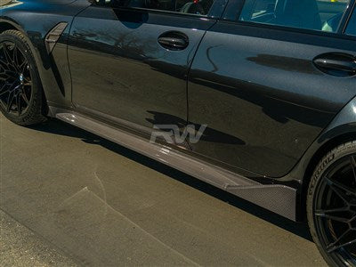 RW Carbon BMW G80 M3 Performance Style Carbon Fiber Side Skirts bmwg80014