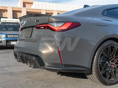 RW Carbon BMW G82/G83 M4 OEM Style Carbon Fiber Diffuser bmwg8203