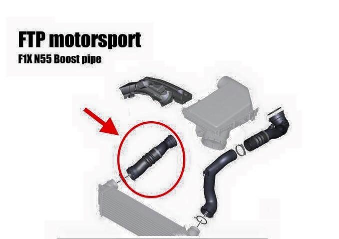 FTP BMW F1X Boost pipe 535i 640i 740i – image 3