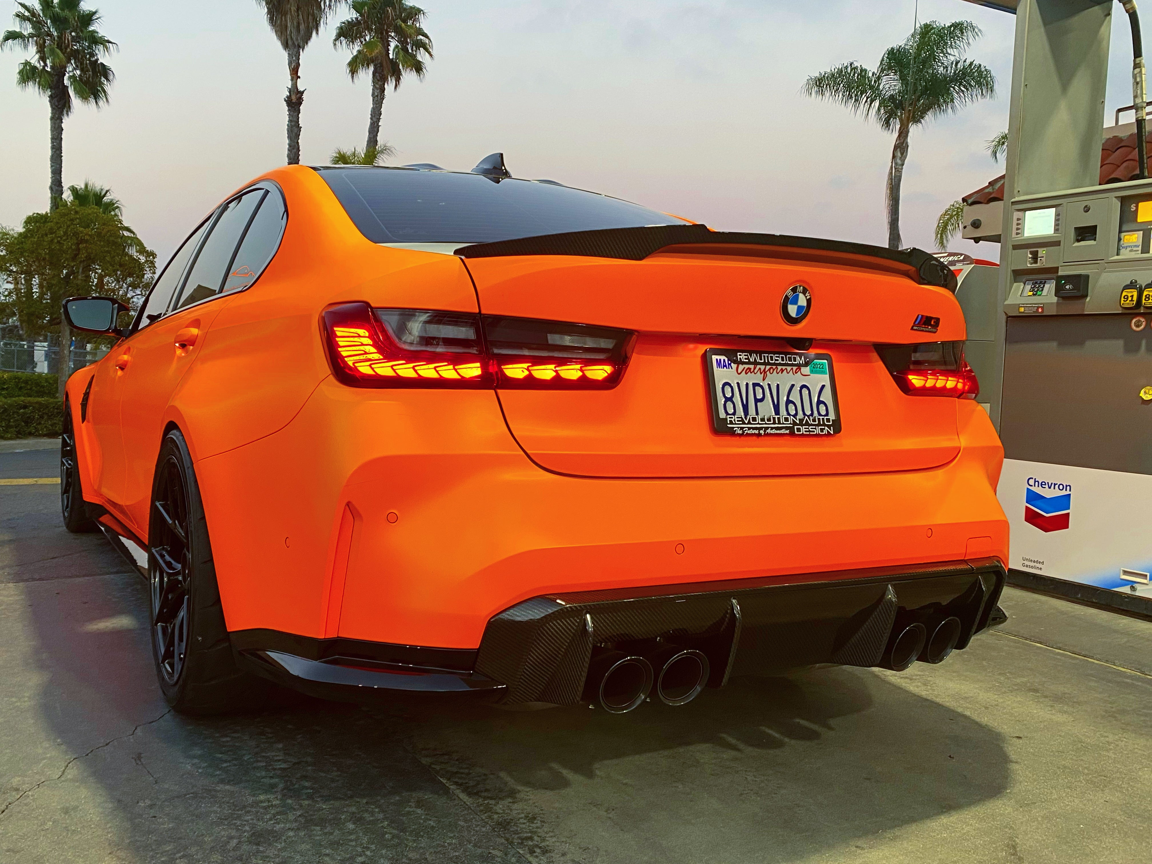 Dinmann Carbon Fiber 3 Piece Upper Rear Diffuser for G80/G82 BMW M3 & M4 – image 2
