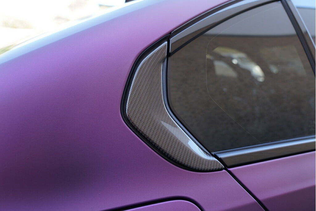 Dinmann G80 M3 - Rear Window Corner Trim CF 2PC – image 4