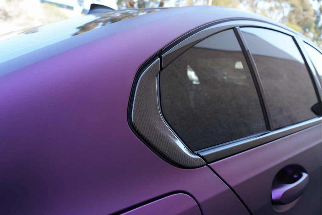 Dinmann G80 M3 - Rear Window Corner Trim CF 2PC – image 5