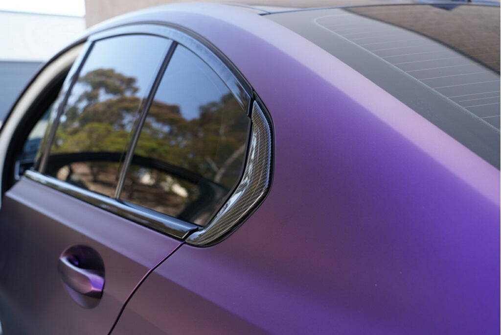 Dinmann G80 M3 - Rear Window Corner Trim CF 2PC – image 6