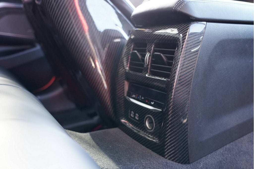 Dinmann G8X M3 & M4 - Carbon Fiber Center Console TOP back covers 2 PCS – image 3