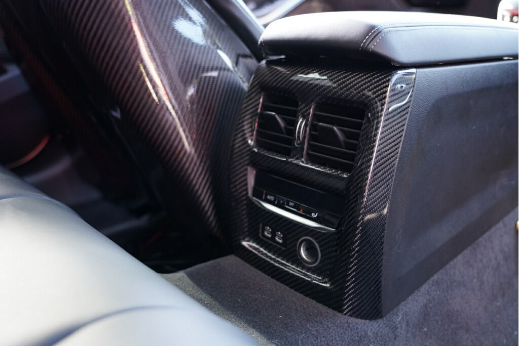 Dinmann G8X M3 & M4 - Carbon Fiber Center Console TOP back covers 2 PCS