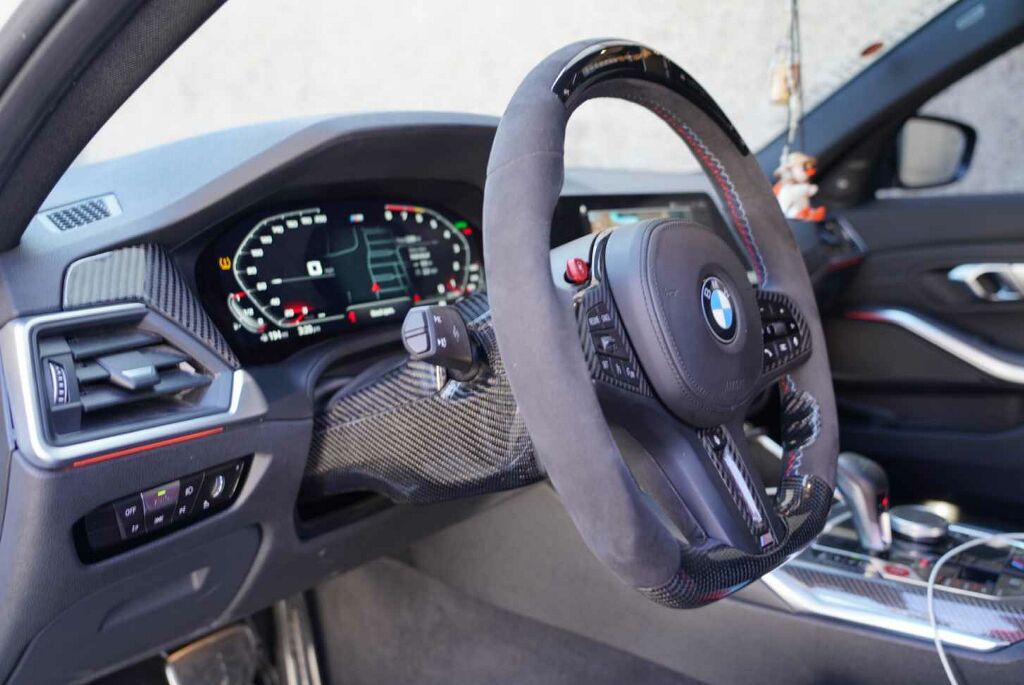 Dinmann G8X M3 & M4 - Steering Wheel Column Carbon Fiber OEM Replacement – image 2