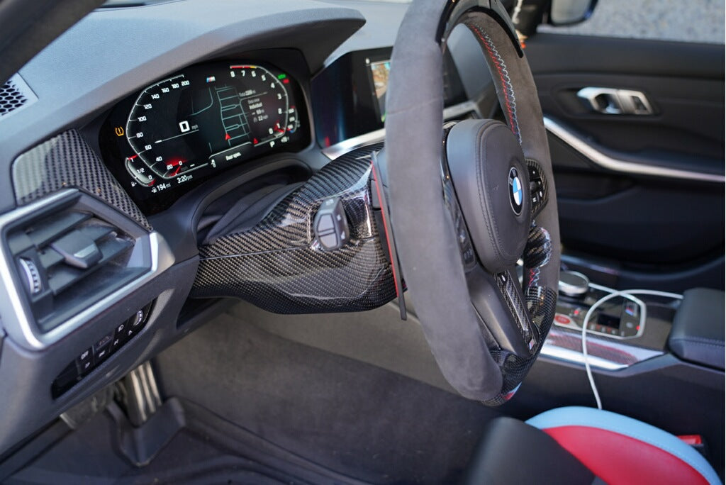 Dinmann G8X M3 & M4 - Steering Wheel Column Carbon Fiber OEM Replacement – image 3
