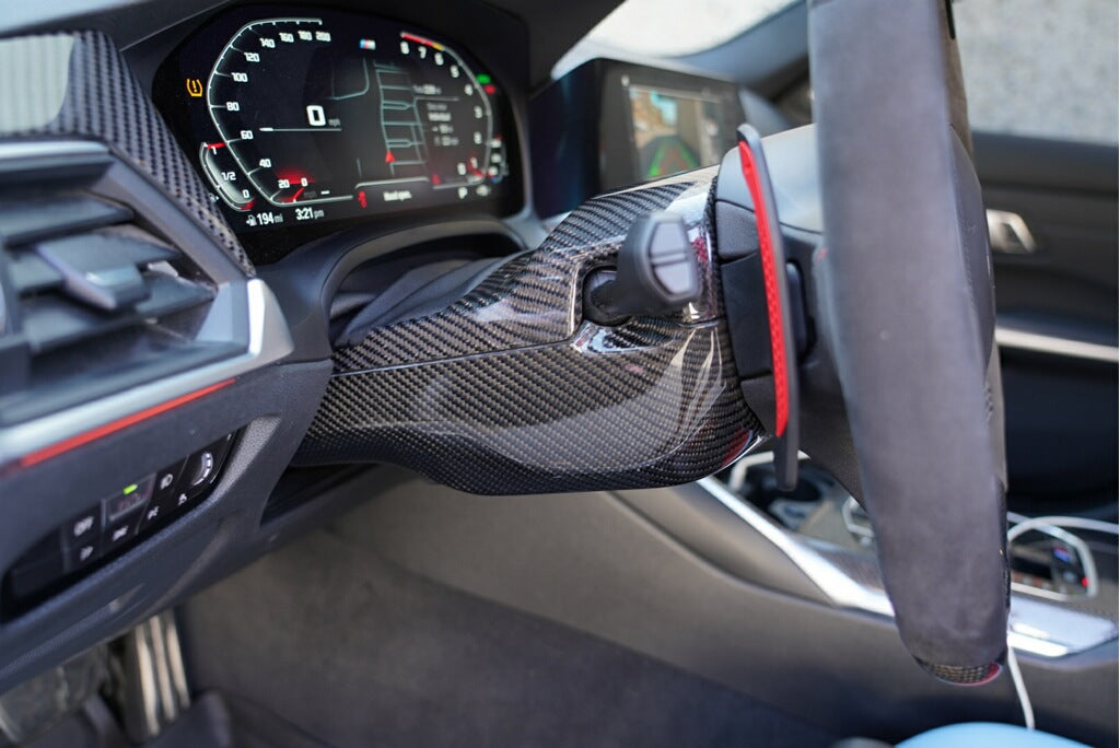 Dinmann G8X M3 & M4 - Steering Wheel Column Carbon Fiber OEM Replacement – image 4