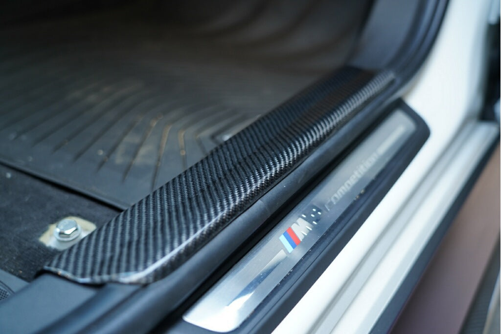 Dinmann G80 M3 - Front and Rear Doors Inside Wall FLoor Trim 4 PC carbon fiber replacements – image 12