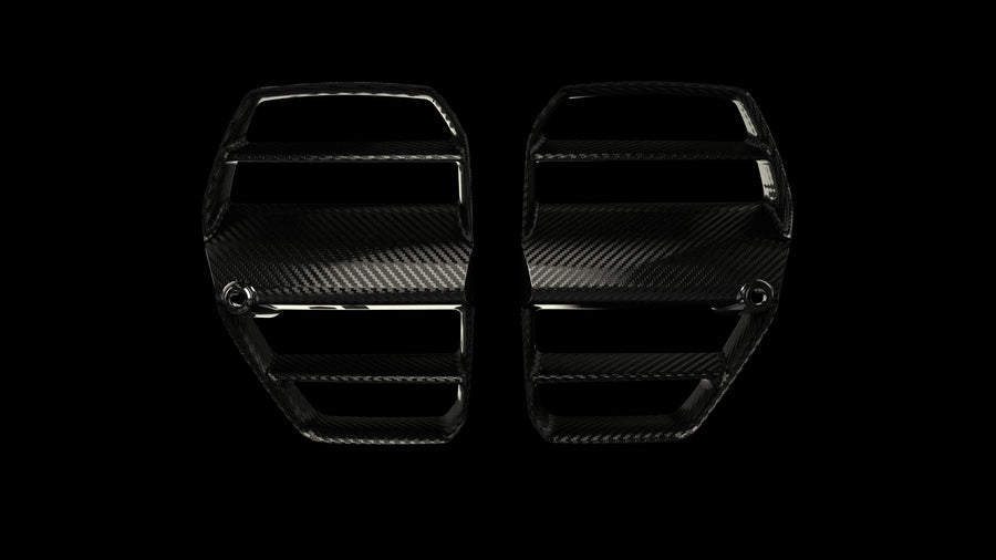 Project Gamma BMW M3 | M4 (G80/G82) G8X CARBON FIBER GT3 GRILLS – image 2