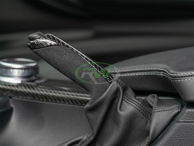 RW Carbon BMW Carbon Fiber Alcantara E-Brake Handle CFebrake2