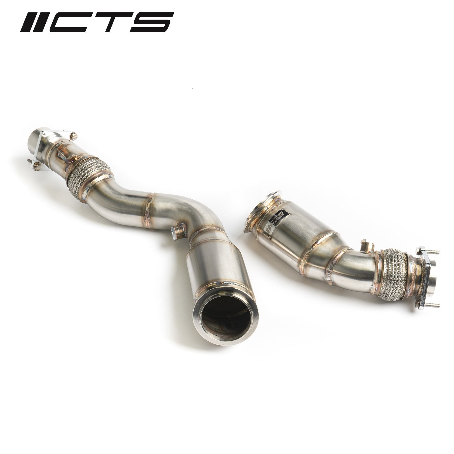CTS TURBO 3″ STAINLESS STEEL HIGH-FLOW CATS BMW S55 F80 F82 F87 M3/M4/M2 COMPETITION CTS-EXH-DP-0025-CAT – image 2