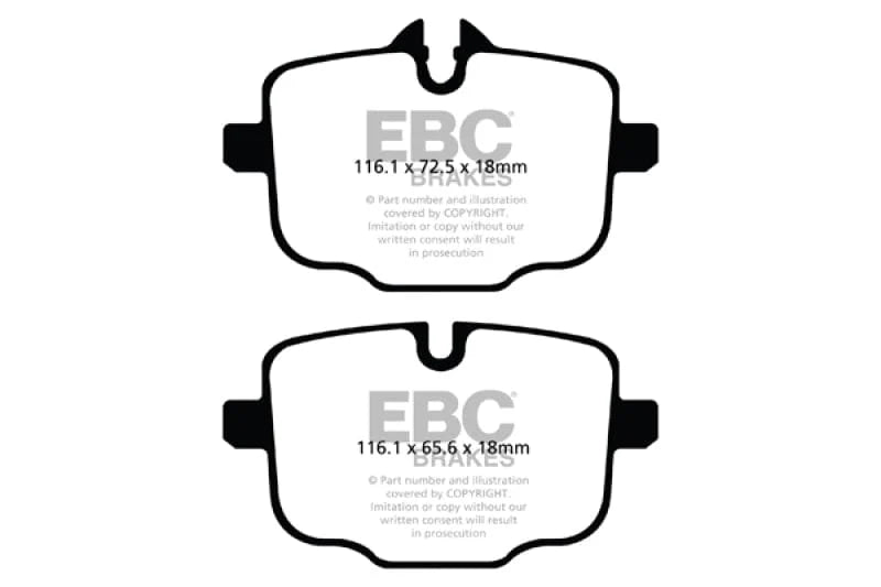 EBC 2021+ BMW M3/M4 3.0TT (G80/G82/G83) Yellowstuff Rear Brake Pads – image 6
