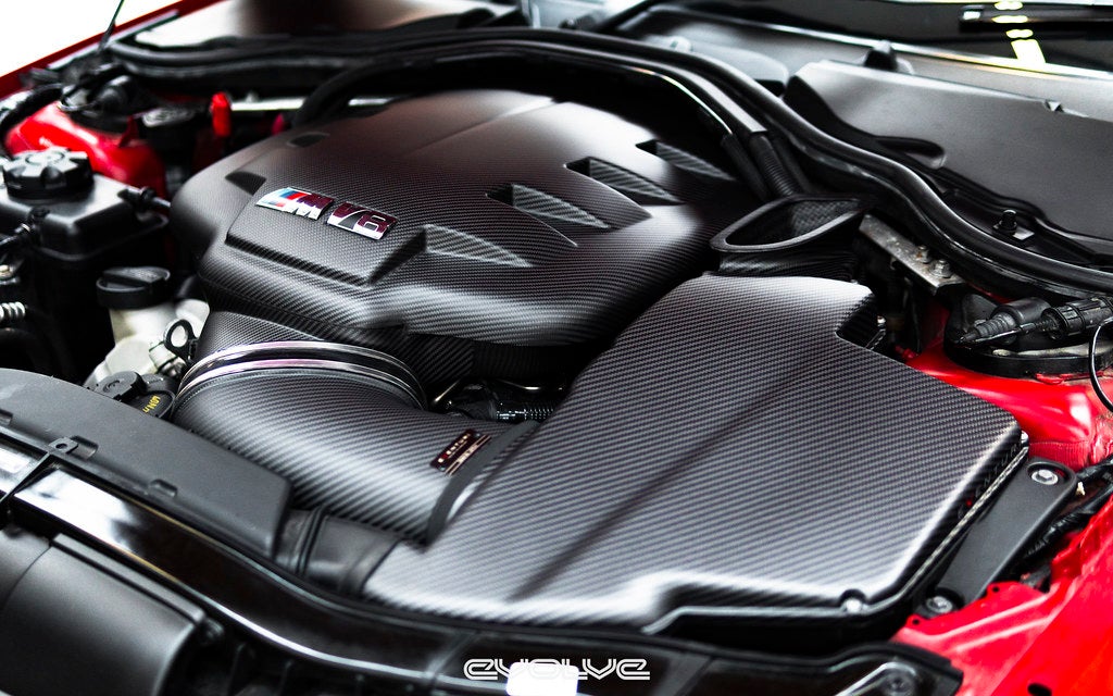 Eventuri BMW E9X M3 S65 Black Carbon Inlet Plenum EVE-E9X-CFM-PLM – image 6