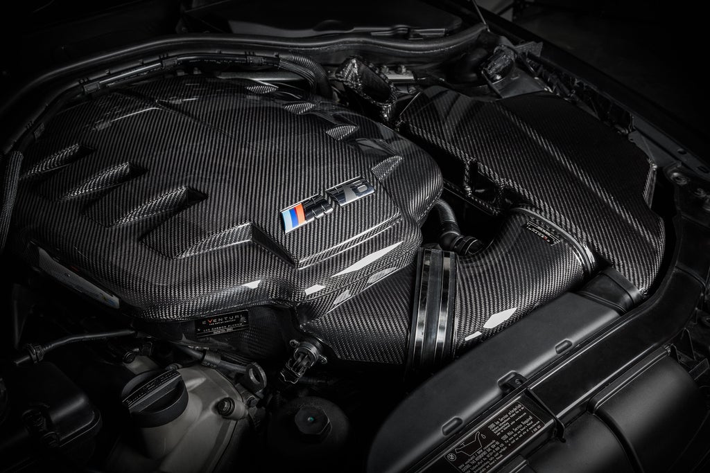 Eventuri BMW E9X M3 S65 Black Carbon Inlet Plenum EVE-E9X-CF-PLM – image 4
