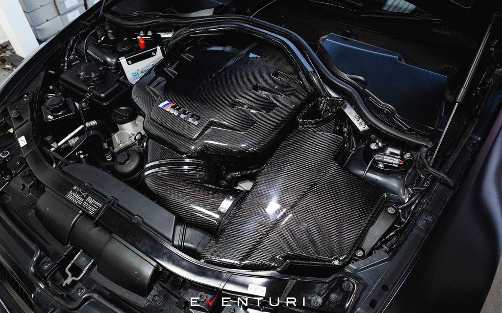 Eventuri BMW E9X M3 S65 Black Carbon Inlet Plenum EVE-E9X-CF-PLM – image 7