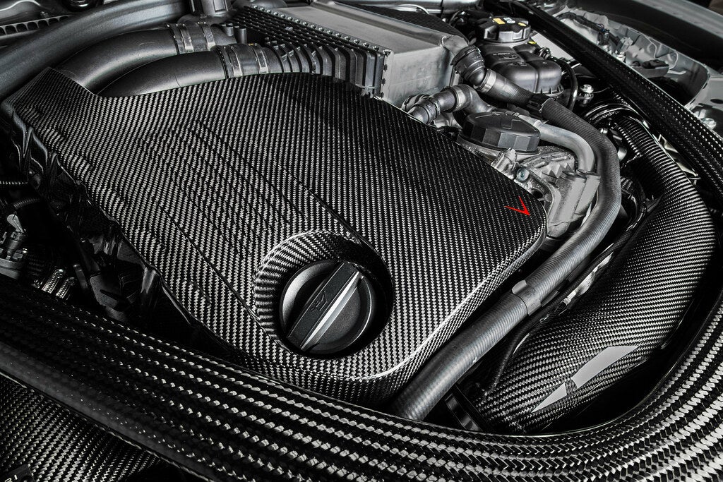 Eventuri BMW F8X M3 / M4 S55 Black Carbon / Colored Kevlar Engine Cover EVE-F8XM-KV-ENG – image 5