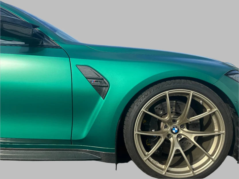 2020-2025 BMW M3 (G80) M4 (G82) Dry Carbon Fiber Modern Performance Style Vent Cover – image 3