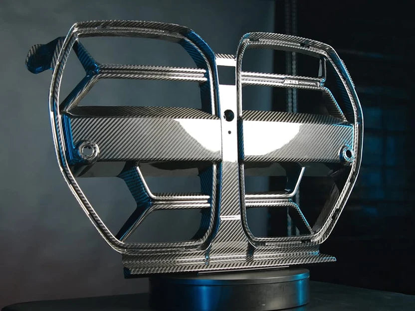 2020-2025 BMW M3 (G80) / M4 (G82 / G83) CSL Inspired Dry Carbon Full Replacement Kidney Grille – image 3
