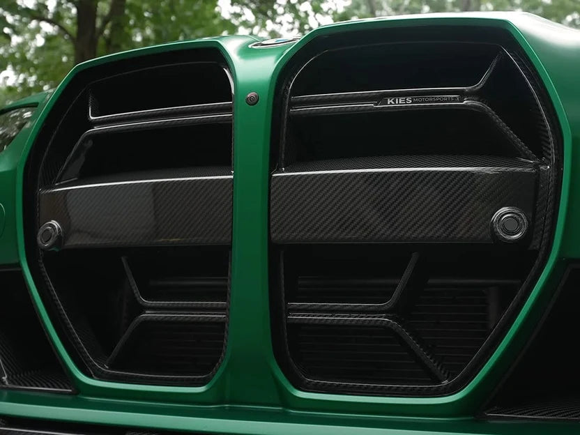 2020-2025 BMW M3 (G80) / M4 (G82 / G83) CSL Inspired Dry Carbon Full Replacement Kidney Grille – image 4