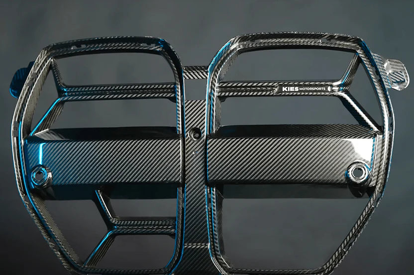 2020-2025 BMW M3 (G80) / M4 (G82 / G83) CSL Inspired Dry Carbon Full Replacement Kidney Grille – image 10