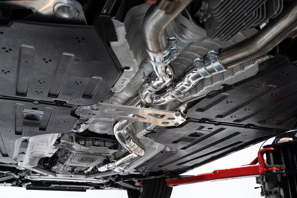 MAD BMW G8x M3 M4 S58 Single Midpipe (Brace Included) MAD-048 – image 2