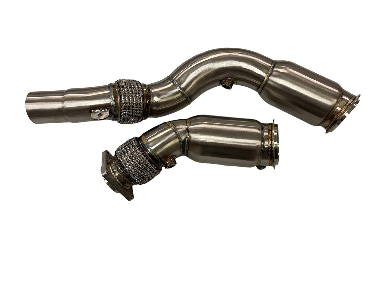 MAD BMW S55 CATTED DOWNPIPES M2C M3 M4 W/ FLEX SECTION MAD-050 – image 2