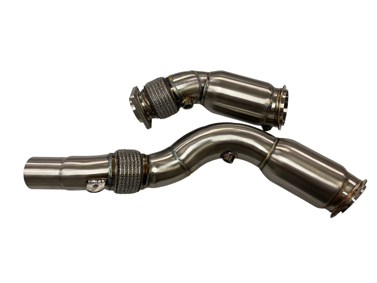 MAD BMW S55 CATTED DOWNPIPES M2C M3 M4 W/ FLEX SECTION MAD-050