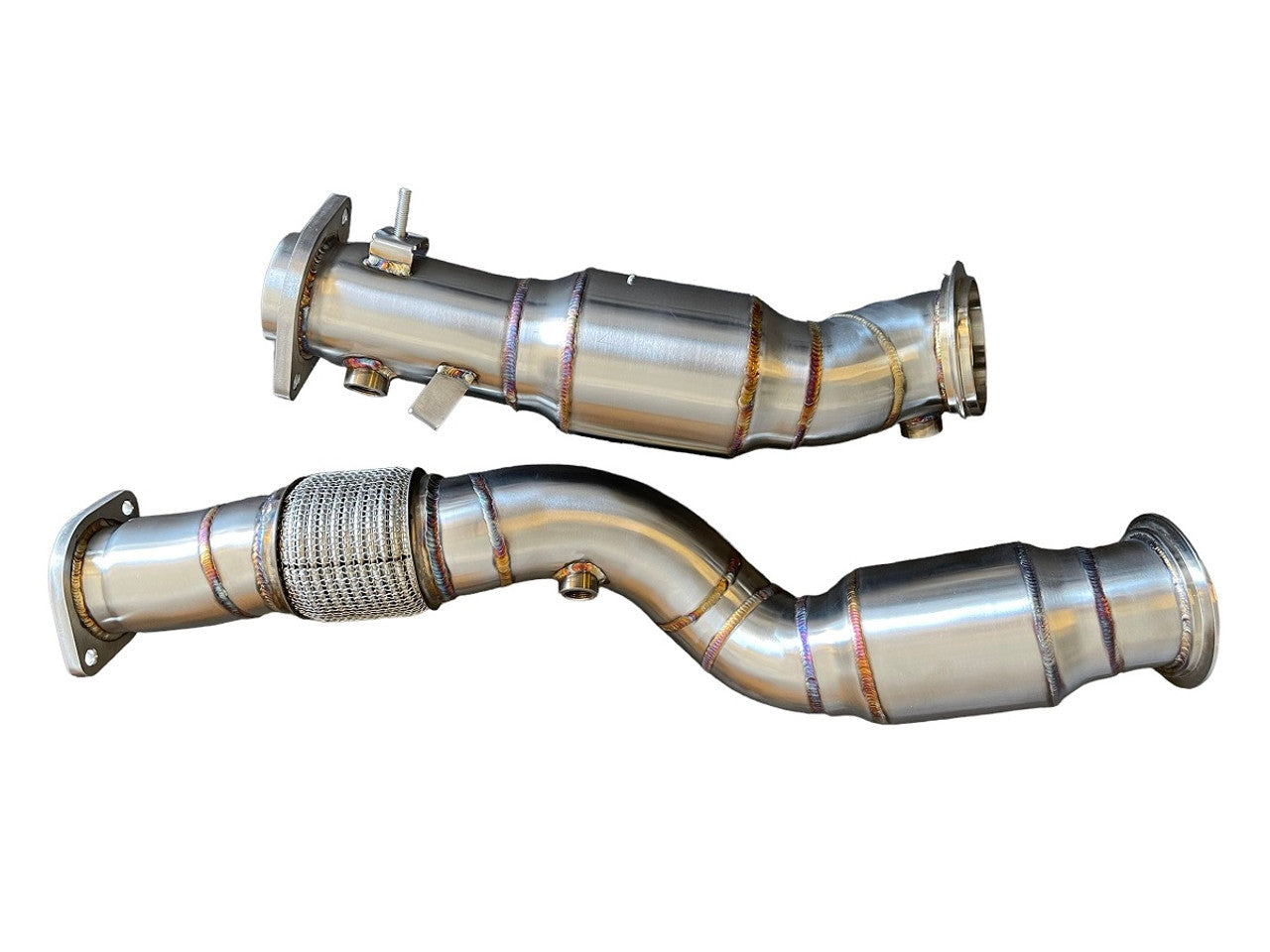 MAD BMW S58 Catted Downpipes M2 M3 M4 G87 G80 G82 G83 W/ Flex Section – image 2
