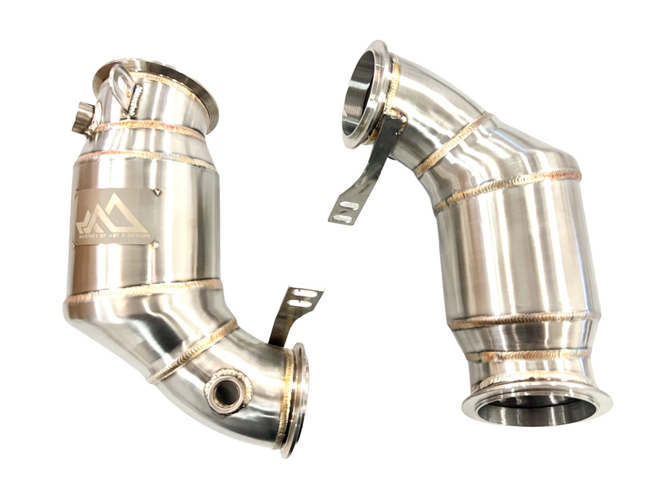MAD BMW F90 M5 F92 M8 Primary Catted Downpipes S63R Mad-060