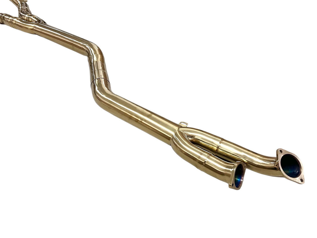 MAD BMW M3 M4 S58 G80 G82 Resonated Single Midpipe Titanium MAD-097