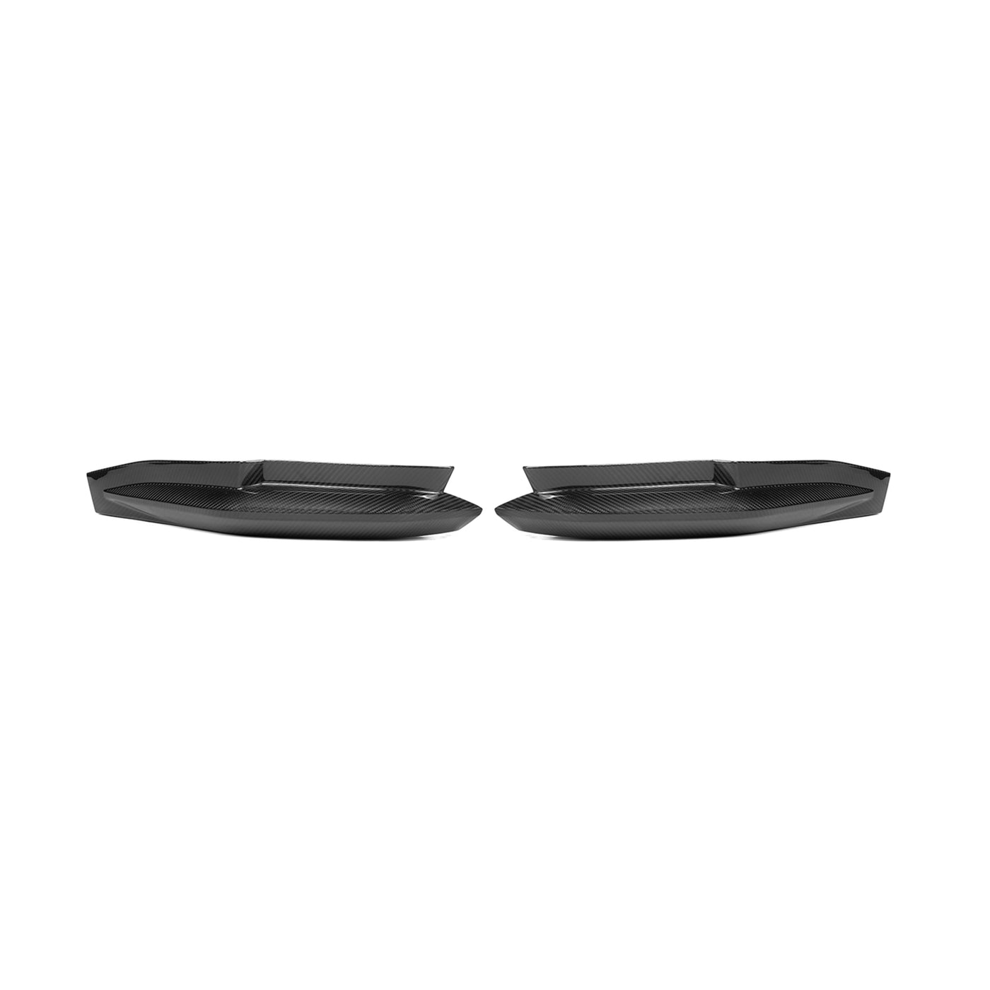 R44 MHC BMW G80 M3 OEM STYLE REAR SIDE DIFFUSER CORNER COVERS IN PRE PREG CARBON FIBRE – image 3