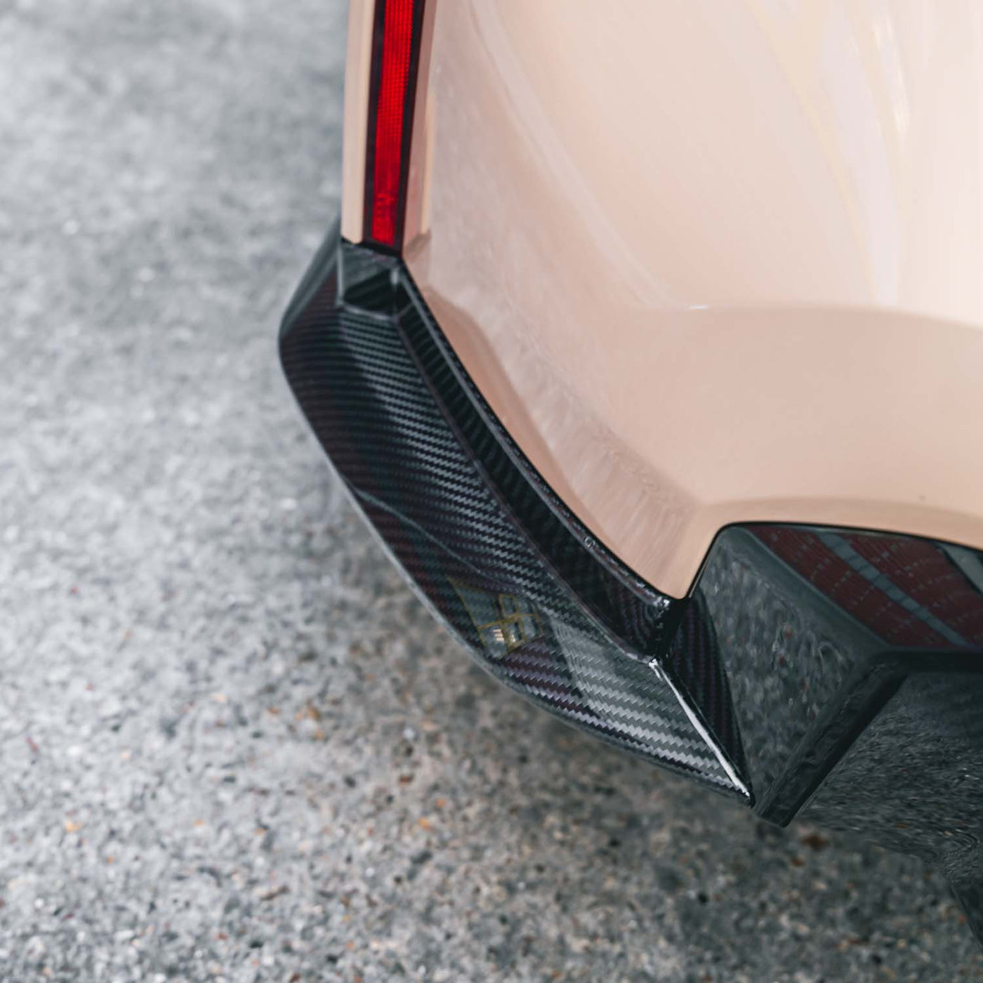 R44 MHC PLUS BMW G80 M3 OEM STYLE REAR SIDE DIFFUSER CORNER REPLACEMENTS IN PRE PREG CARBON FIBRE – image 2