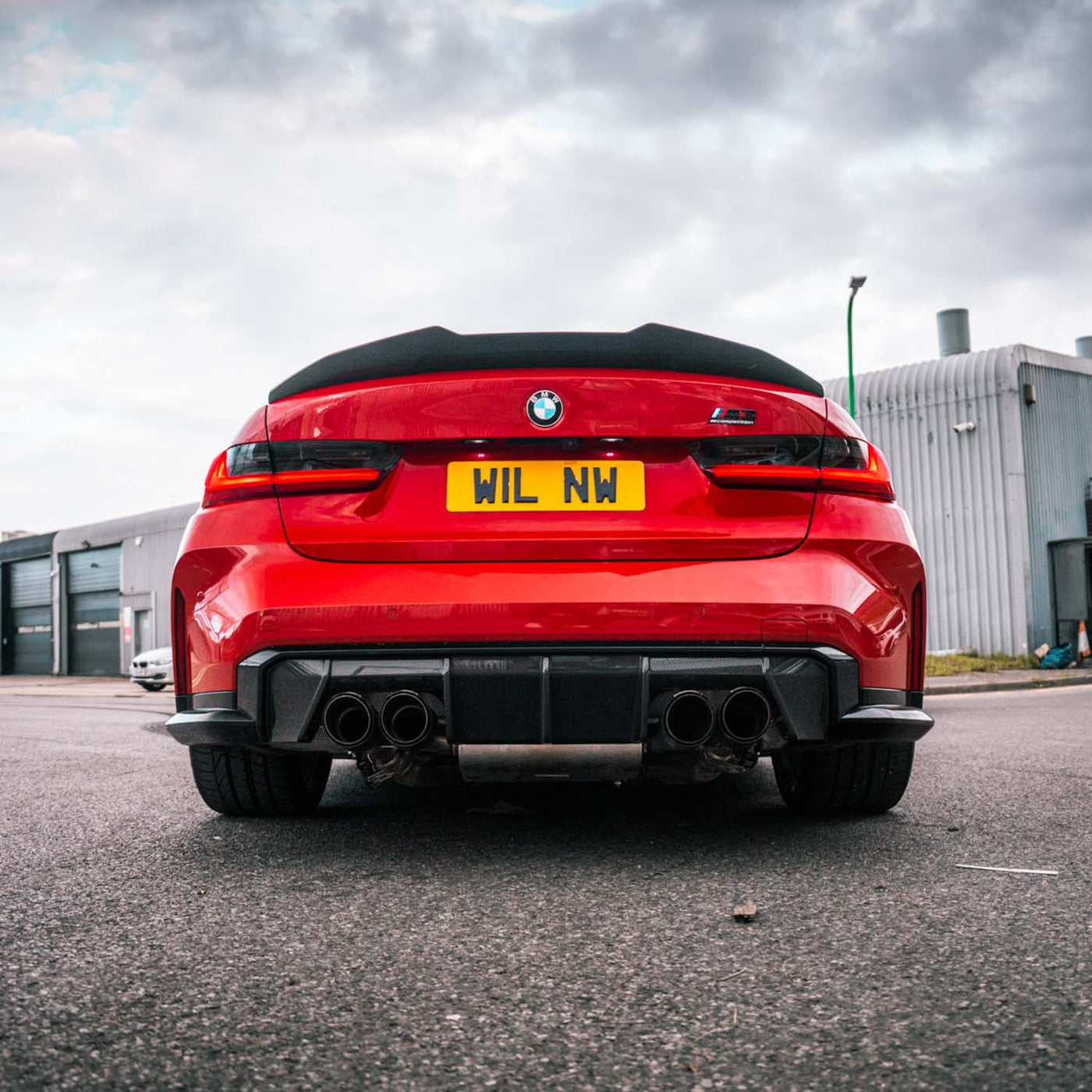 R44 MHC PLUS BMW G8X G80 M3 & G82 M4 PERFORMANCE STYLE REAR DIFFUSER IN PRE PREG CARBON FIBRE – image 2