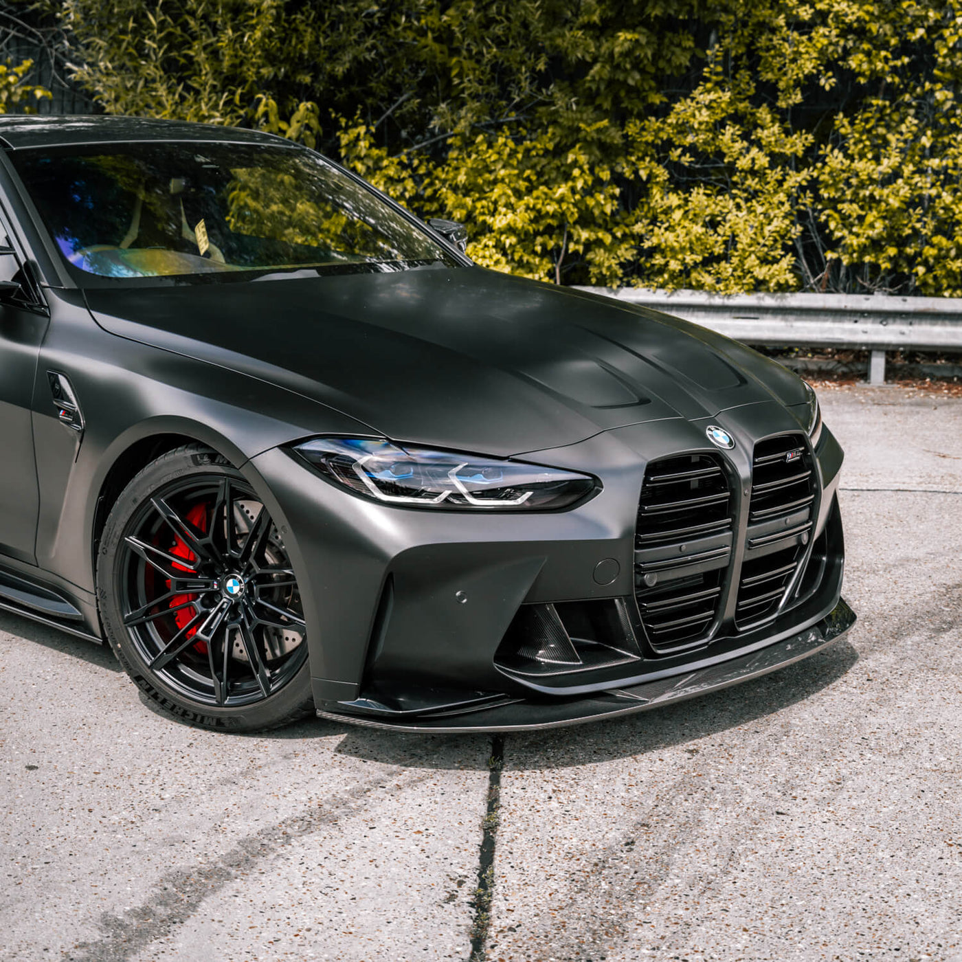 R44 MHC PLUS BMW G8X M3 M4 SP1 PRE PREG CARBON FRONT SPLITTER FOR G80 & G82 – image 7