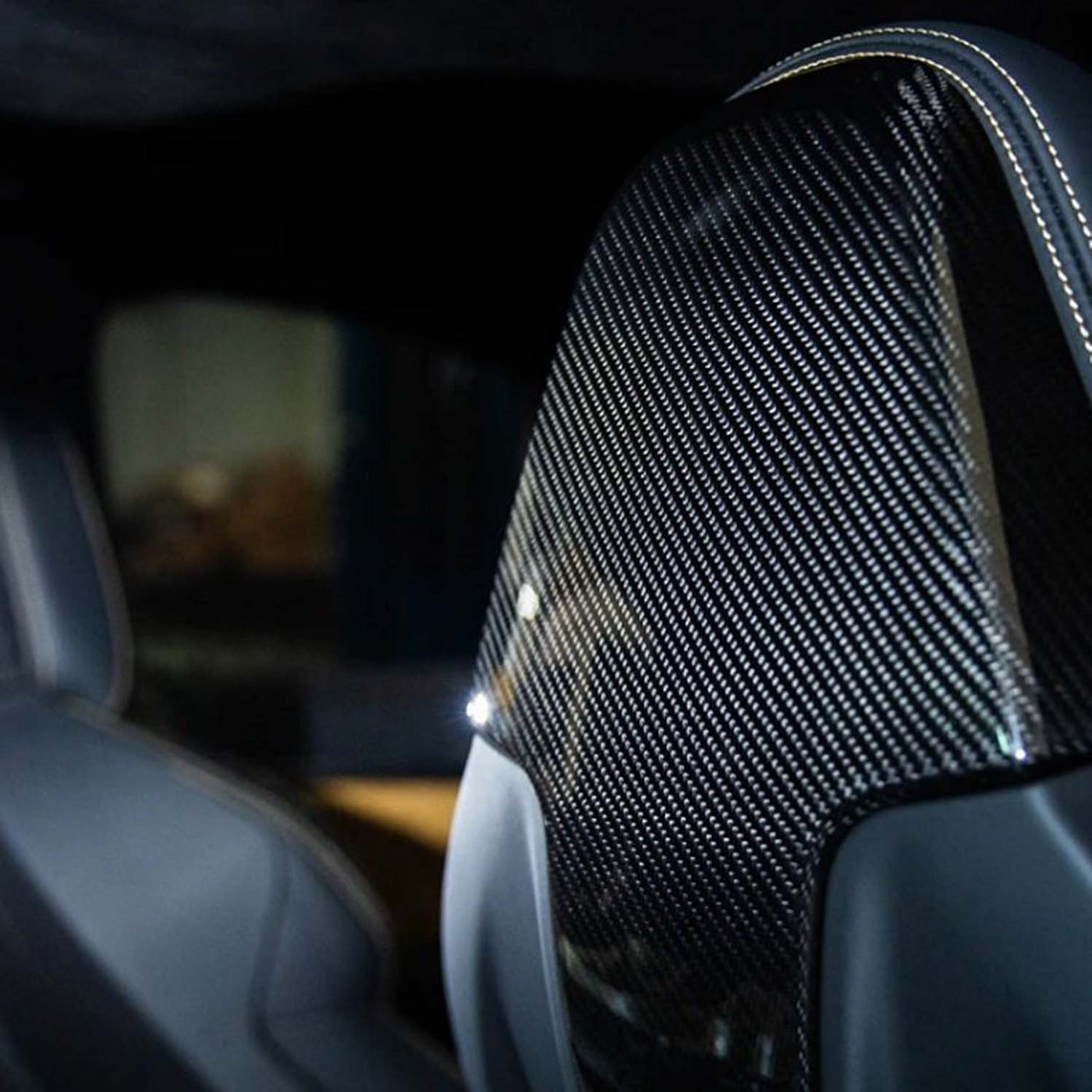 R44 MHC PLUS BMW G8X G80 M3 / G82 M4 X3M F97 X4M F98 SEAT BACK COVER IN PRE-PREG CARBON FIBRE – image 2