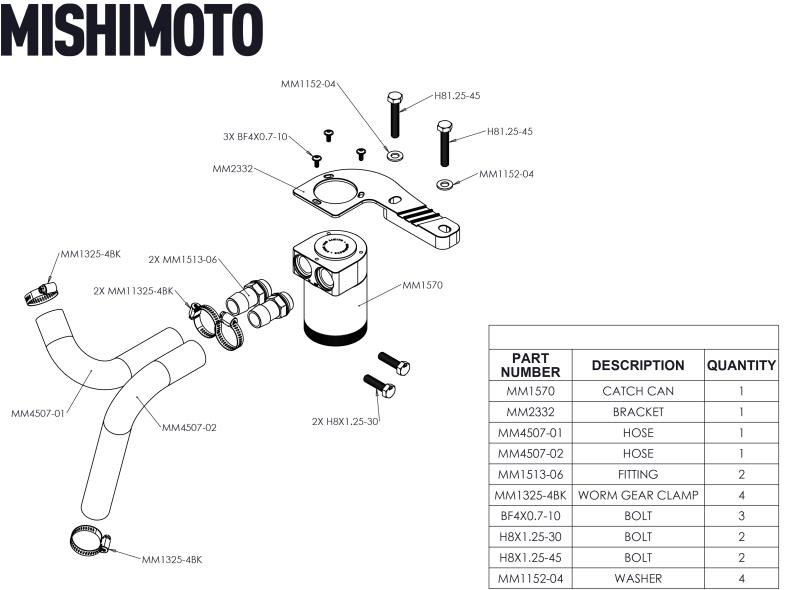 Mishimoto Baffled Oil Catch Can, fits BMW F8X M3/M4 2015-2020 MMBCC-F80-15CBE – image 9
