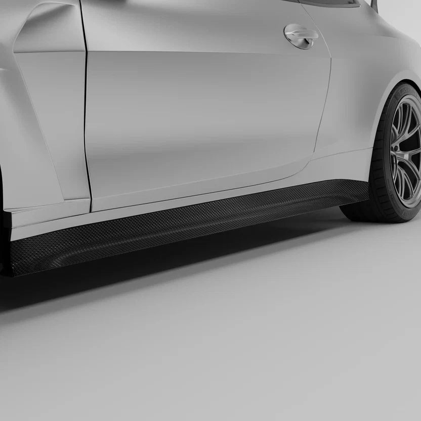 Revozport Carbon Fiber Side Skirts for BMW G82 G83 M4 2021-2024 – image 3