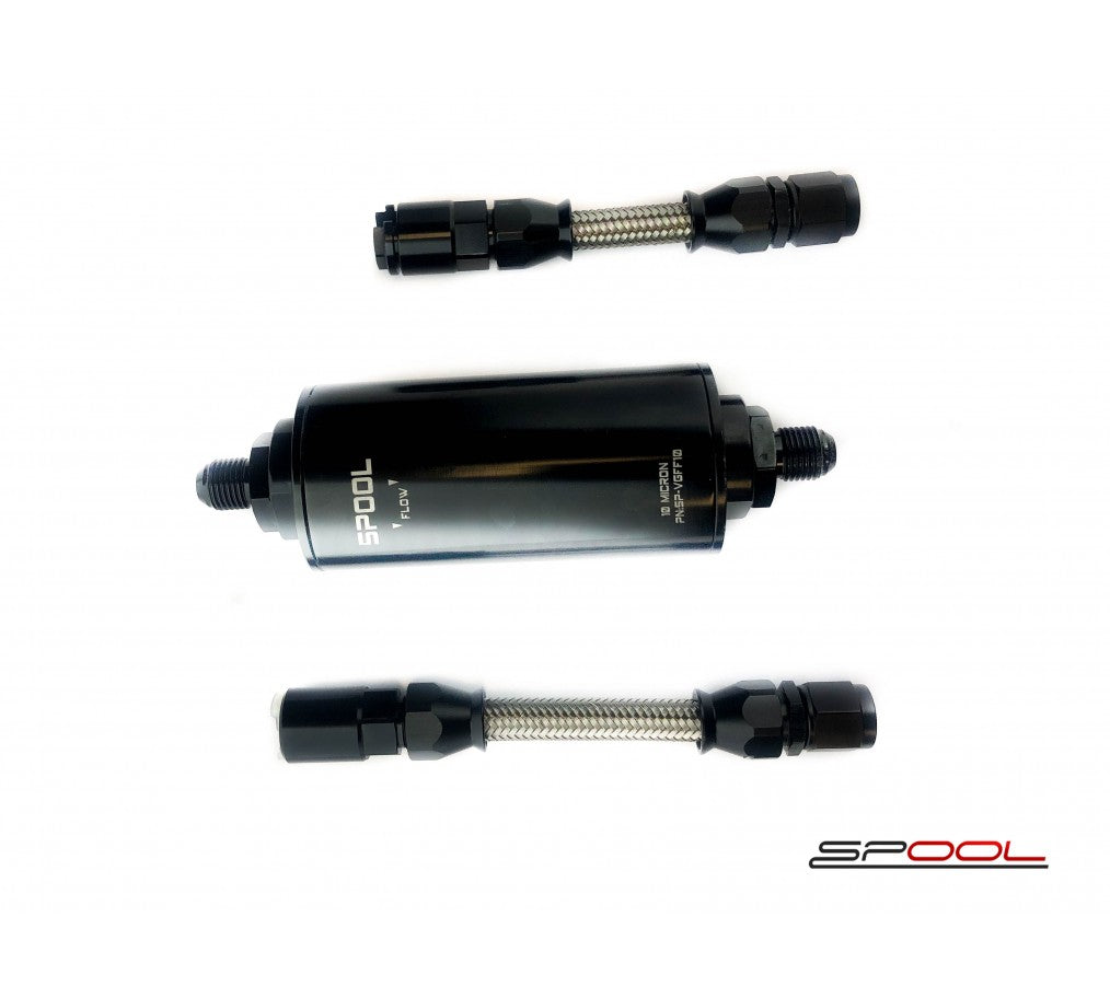 SPOOL PERFORMANCE BMW [N54/N55] E9X/E8X/E6X HIGH PERFORMANCE STAINLESS STEEL 10 MICRON IN-LINE FILTER UNIT SP-BM-10MFIL-1 – image 2