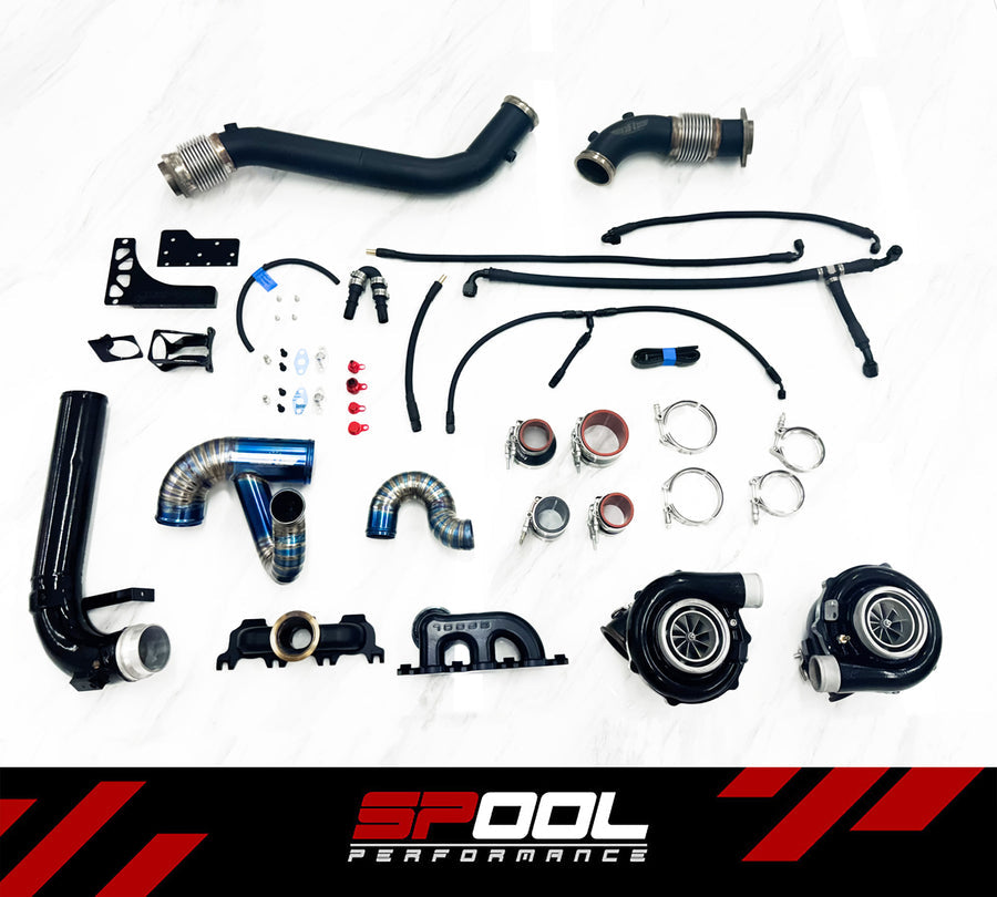Spool Performance BMW G80 M3/ G82 M4 /G87 M2 UPGRADED FULL FRAME TWIN TURBO KIT SP-S58-IFXTT