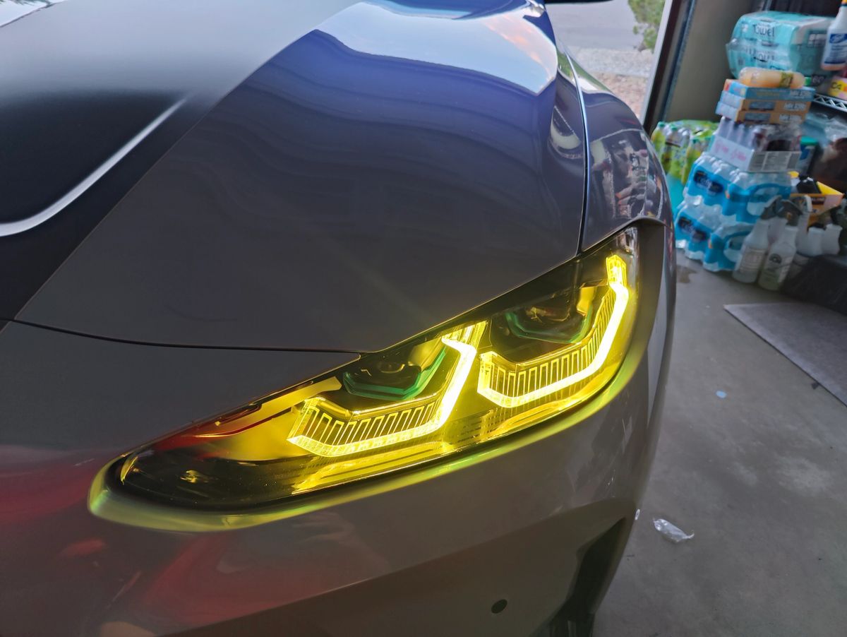 Vinyl Designs 2 G80/G82 BMW M3/M4- LASER LIGHTS DRL LED SINGLE COLOR CHANGE -YELLOW